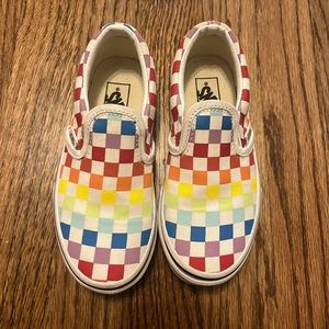 Kids Vans size 12 classic checkered.  Perfect condition